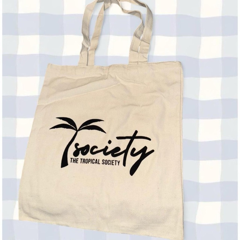 Tropical Society Cream Tote Bag